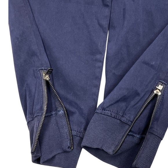Kut From The Kloth Jogger Pants High Rise Crop Cargo Pockets Zip Ankles Blue 14 - Picture 8 of 16